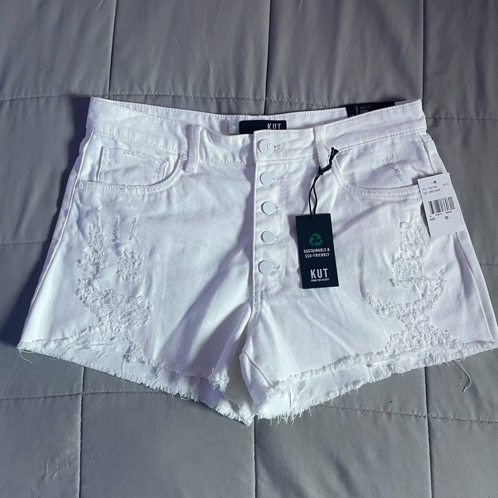 NWT KUT FROM THE KLOTH Jane High Rise Shorts - Picture 12 of 16